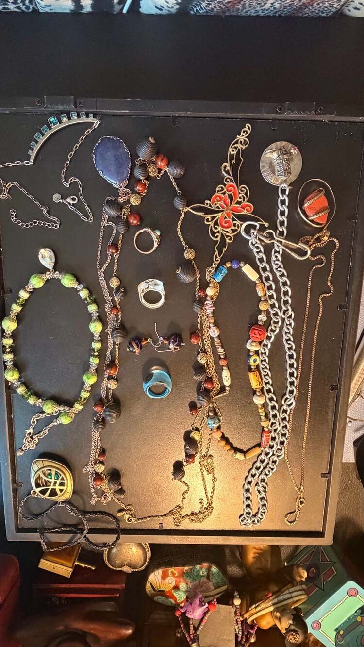Costume Jewelry Mixed Lot With Box